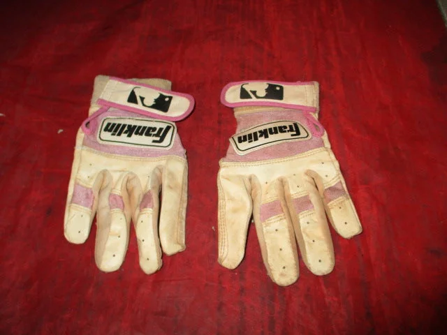 Used Franklin Batting Gloves Youth Size - hole in thumb