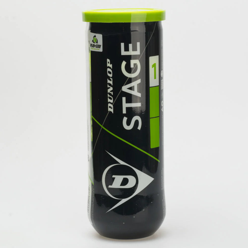 Dunlop Stage 1 Green Dot Tennis Ball Can