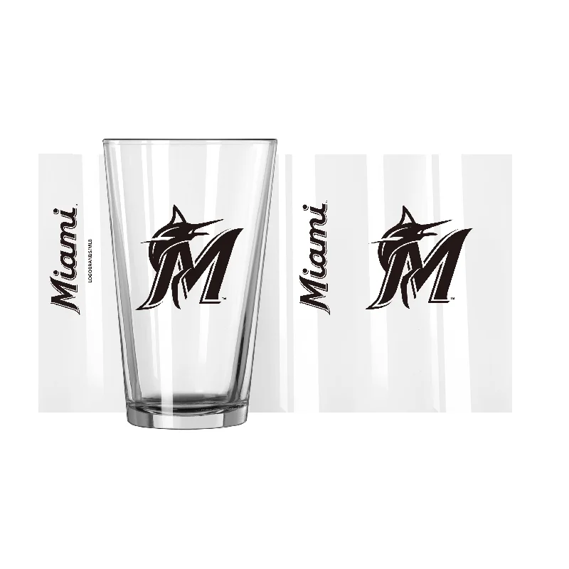 Miami Marlins 16oz Gameday Pint Glass