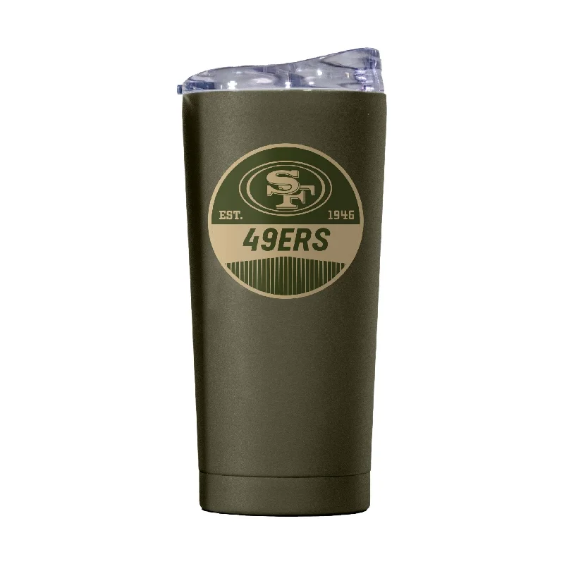 San Francisco 49ers 20oz Badge Powder Coat Tumbler