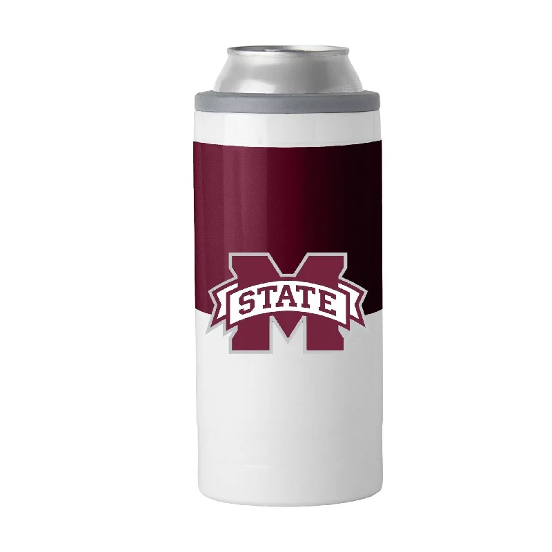 Mississippi State Colorblock 12oz Slim Can Coolie