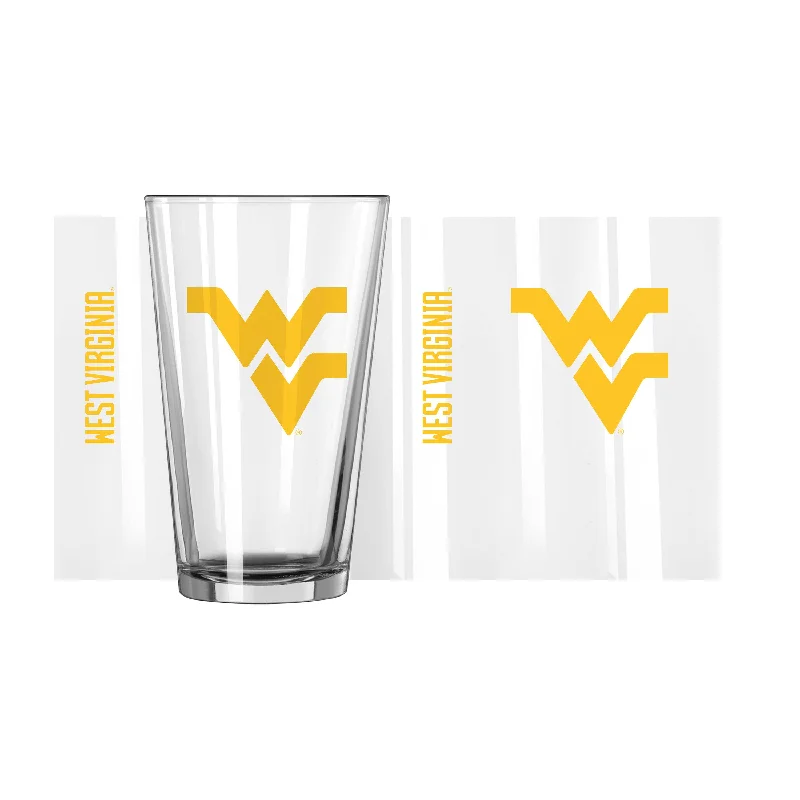 West Virginia 16oz Gameday Pint Glass