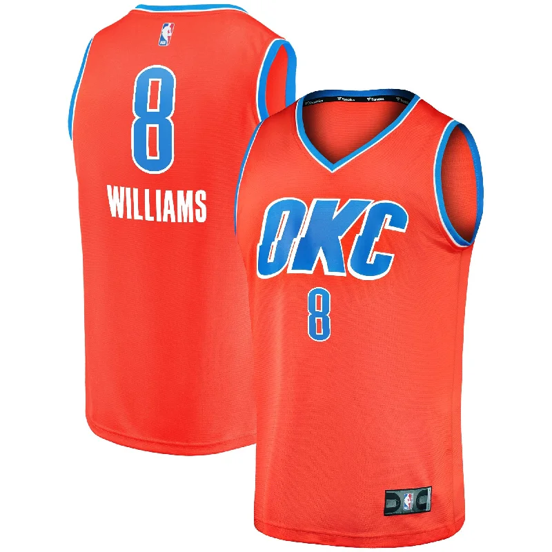 Jalen Williams Oklahoma City Thunder Branded Youth Fast Break Player Basketball Jersey - Statement Edition - Orange