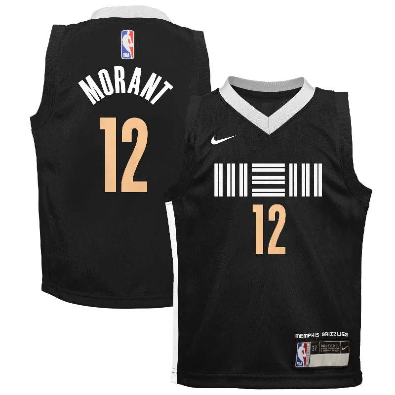 Ja Morant Memphis Grizzlies Swingman Basketball Jersey - City Edition - Black