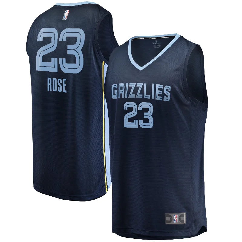 Derrick Rose Memphis Grizzlies Branded Youth Fast Break Player Basketball Jersey - Icon Edition - Navy