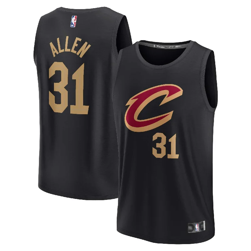 Jarrett Allen Cleveland Cavaliers Branded Youth Fast Break Player Basketball Jersey - Black - Statement Edition