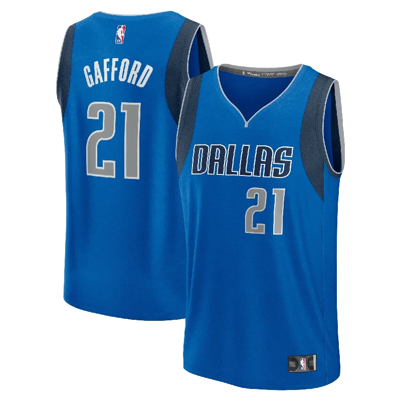 Daniel Gafford Dallas Mavericks Branded Youth Fast Break Player Basketball Jersey - Icon Edition - Blue