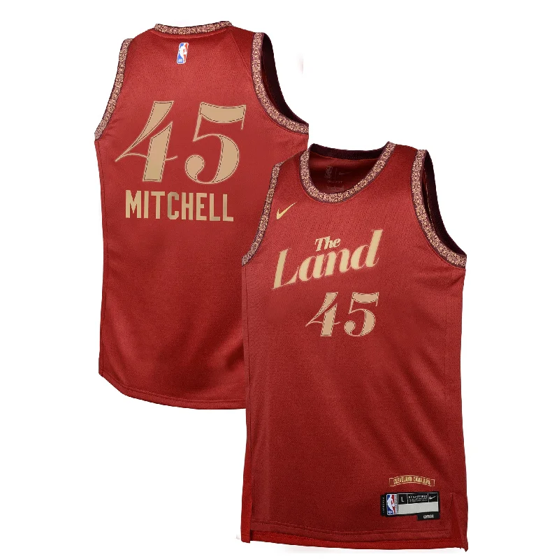 Donovan Mitchell Cleveland Cavaliers Youth Swingman Basketball Jersey - City Edition - Wine