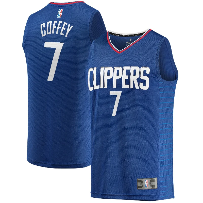 Amir Coffey La Clippers Branded Youth Fast Break Player Basketball Jersey - Icon Edition - Royal