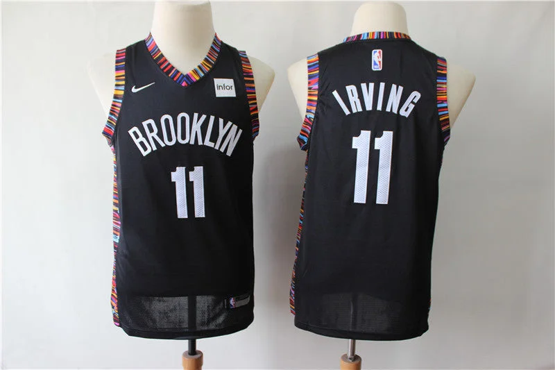 Nets 11 Kyrie Irving Black Youth City Edition Swingman Basketball Jersey