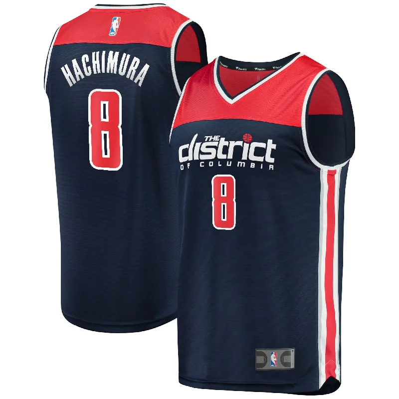 Rui Hachimura Washington Wizards Branded Youth Fast Break Player Team Basketball Jersey - Statement Edition - Navy