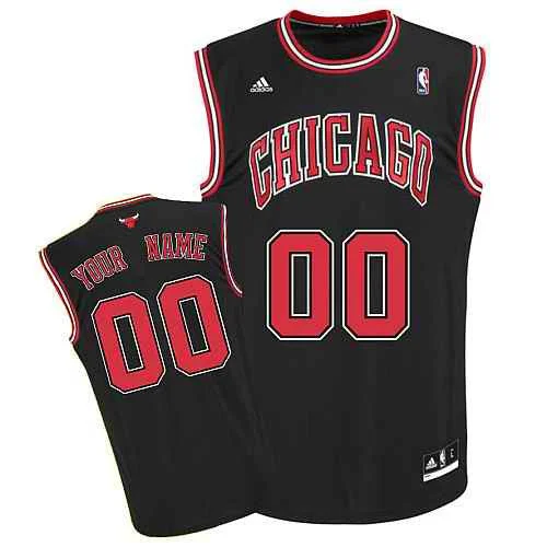 Chicago Bulls Youth Custom black Basketball Jersey