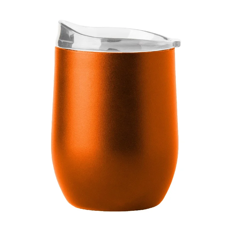 Plain Orange 16oz Powder Coat Curved Beverage