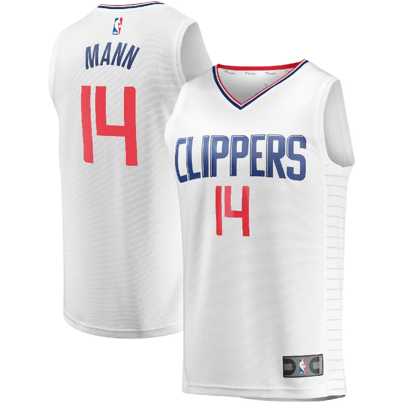 Terance Mann La Clippers Branded Youth Fast Break Player Basketball Jersey - Association Edition - White