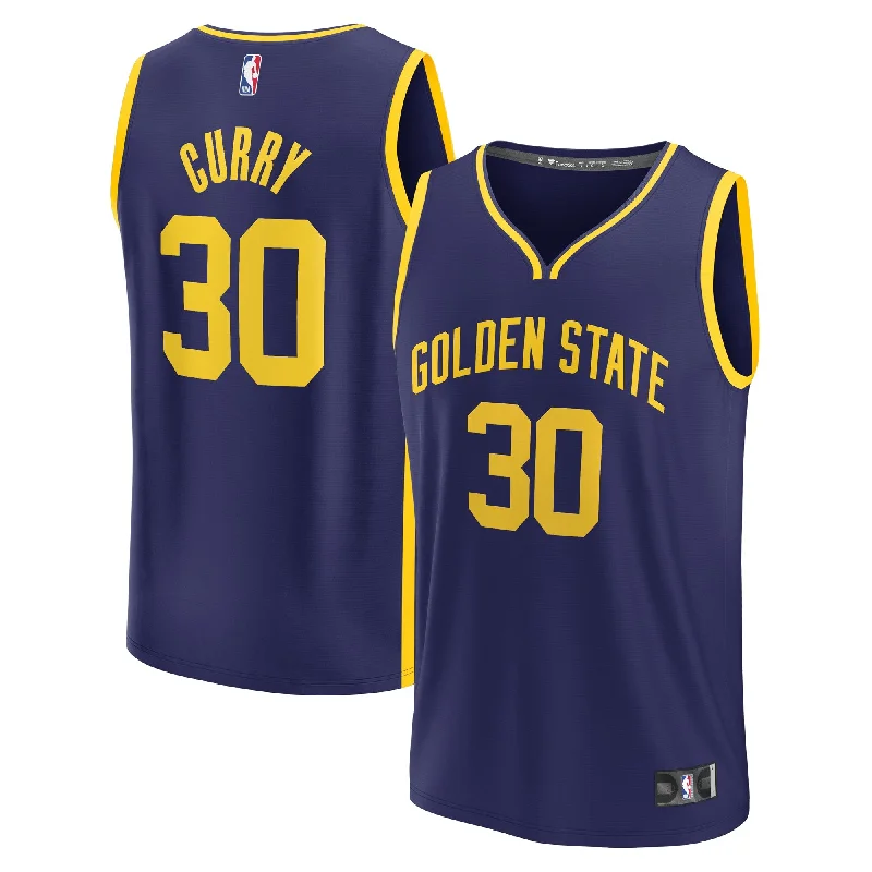 Stephen Curry Golden State Warriors Branded Youth Fast Break Player Basketball Jersey - Statement Edition - Navy