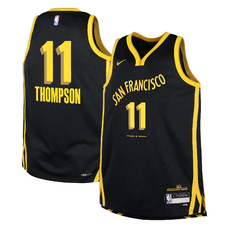 Klay Thompson Golden State Warriors Youth Swingman Basketball Jersey - City Edition - Black