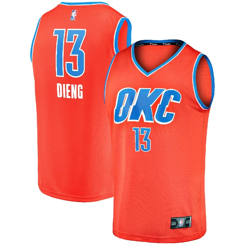 Ousmane Dieng Oklahoma City Thunder Branded Youth Fast Break Player Basketball Jersey - Statement Edition - Orange