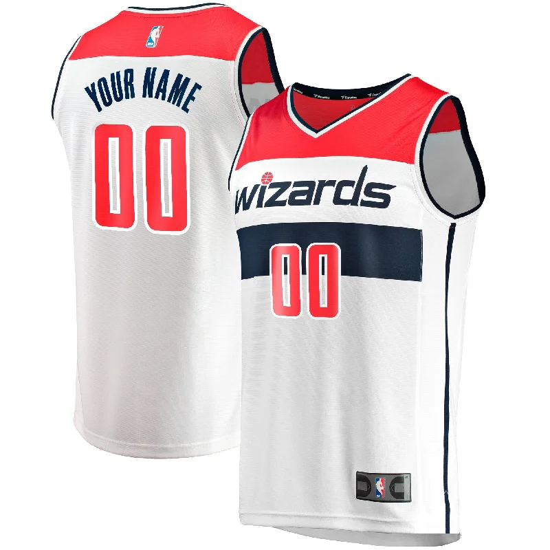 Washington Wizards Branded Youth Fast Break Custom Basketball Jersey - Association Edition - White