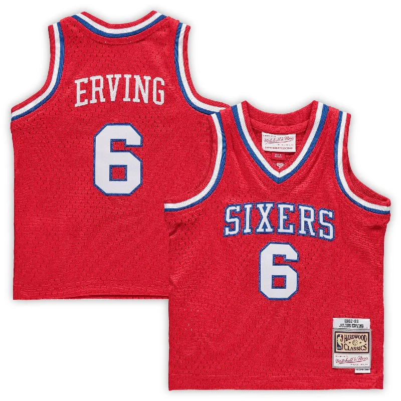 Julius Erving Philadelphia 76ers Infant 1982/83 Hardwood Classics Retired Player Basketball Jersey - Red