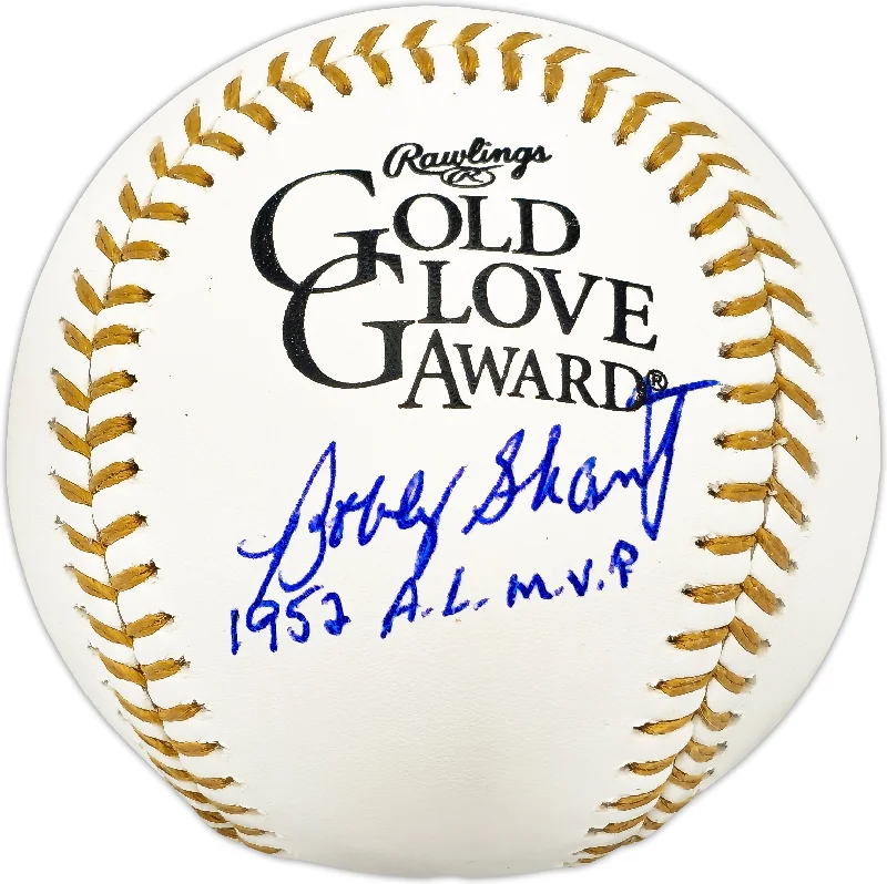 Bobby Shantz Autographed Official MLB Gold Glove Logo Baseball New York Yankees "1952 AL MVP" Tristar Holo #8184982