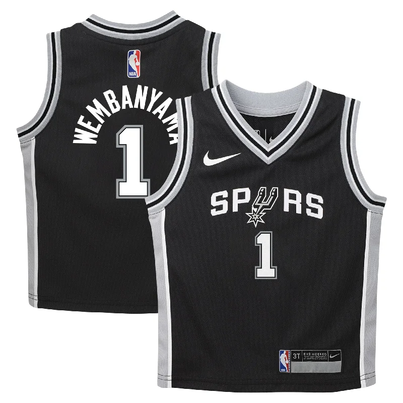 Victor Wembanyama San Antonio Spurs Swingman Player Basketball Jersey - Icon Edition - Black