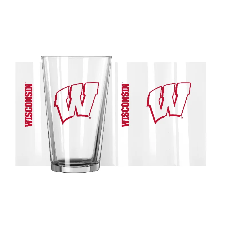 Wisconsin 16oz Gameday Pint Glass