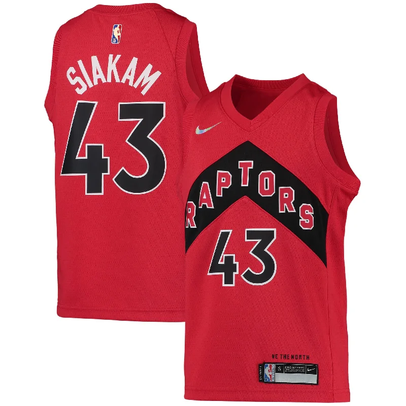 Pascal Siakam Toronto Raptors Youth 2021/22 Diamond Swingman Basketball Jersey - Icon Edition - Red