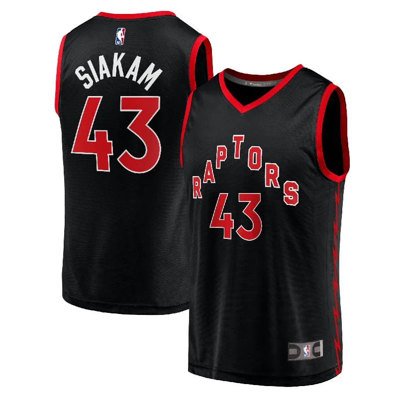 Pascal Siakam Toronto Raptors Branded Youth Fast Break Player Basketball Jersey - Black - Statement Edition