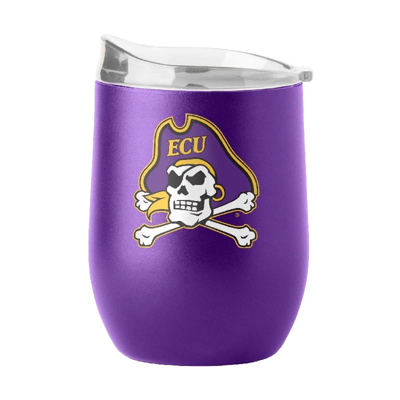 East Carolina 16oz Flipside Powder Coat Curved Bev