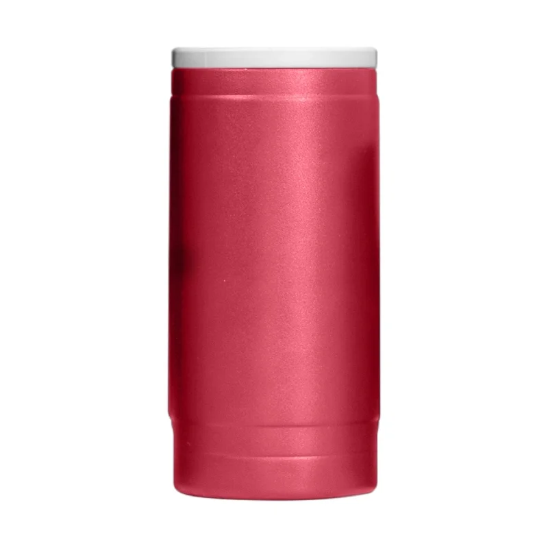 Plain Cardinal 12oz Powder Coat Slim Can Coolie