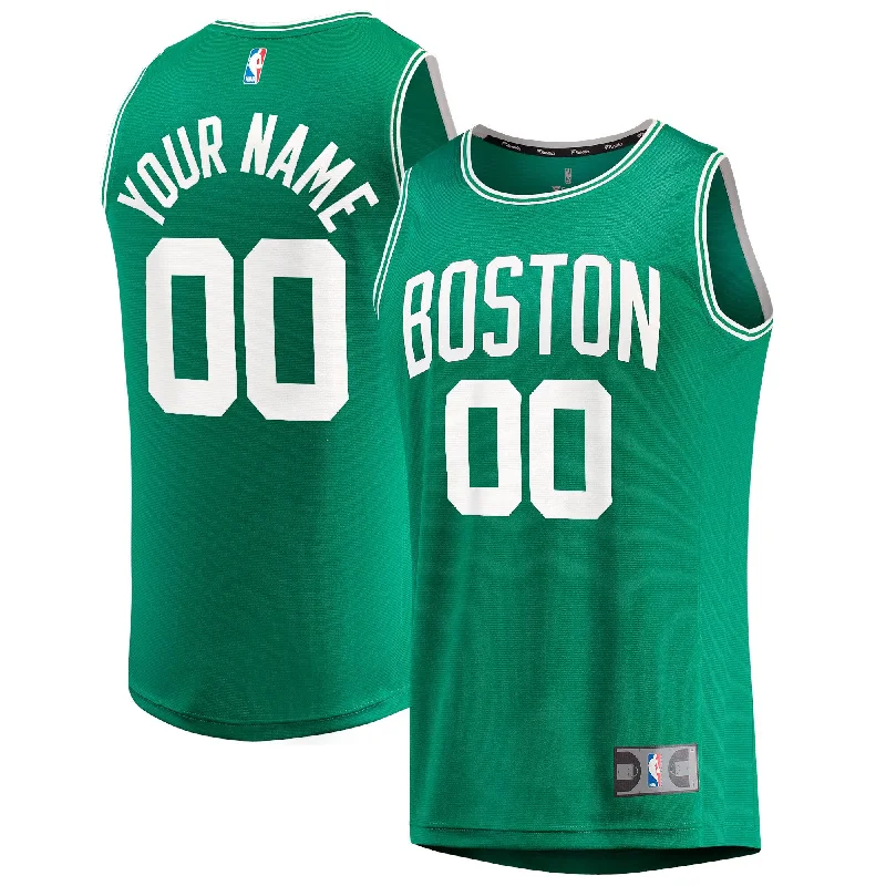 Boston Celtics Branded Youth Fast Break Custom Basketball Jersey - Green - Icon Edition