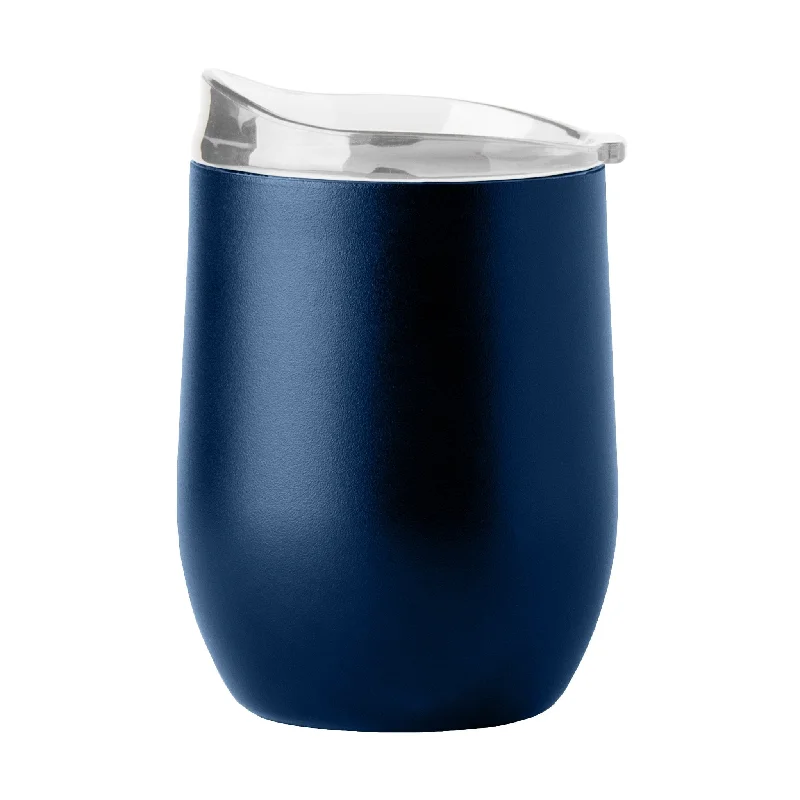 Plain Navy 16oz Powder Coat Curved Beverage