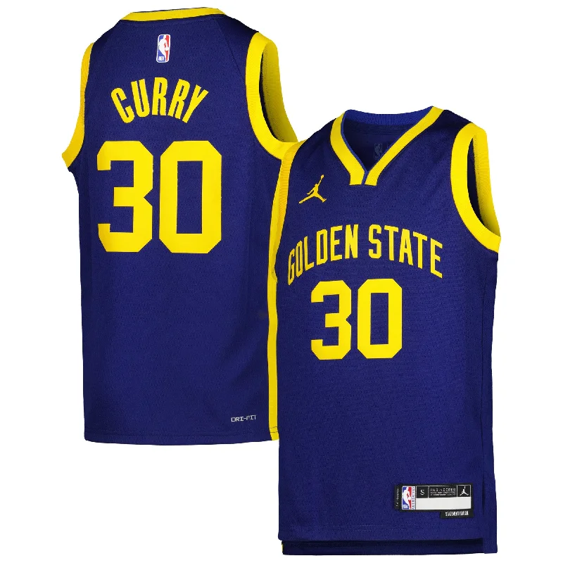 Stephen Curry Golden State Warriors Jordan Brand Youth Swingman Basketball Jersey - Statement Edition - Blue