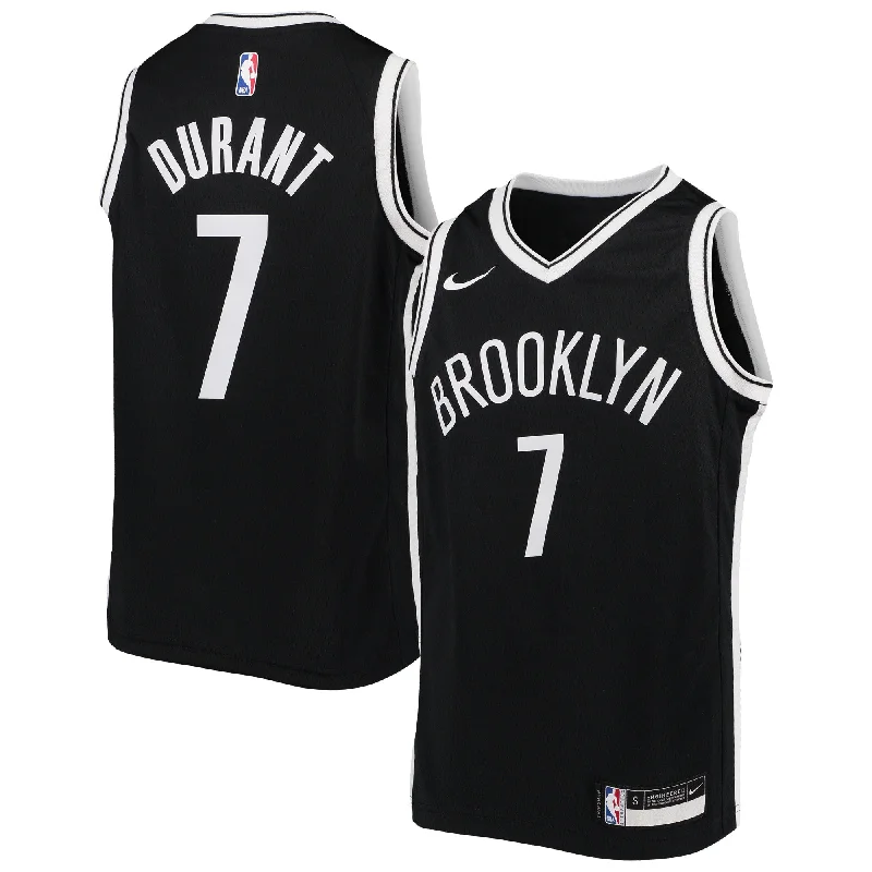 Kevin Durant Brooklyn Nets Youth Swingman Basketball Jersey - Icon Edition - Black