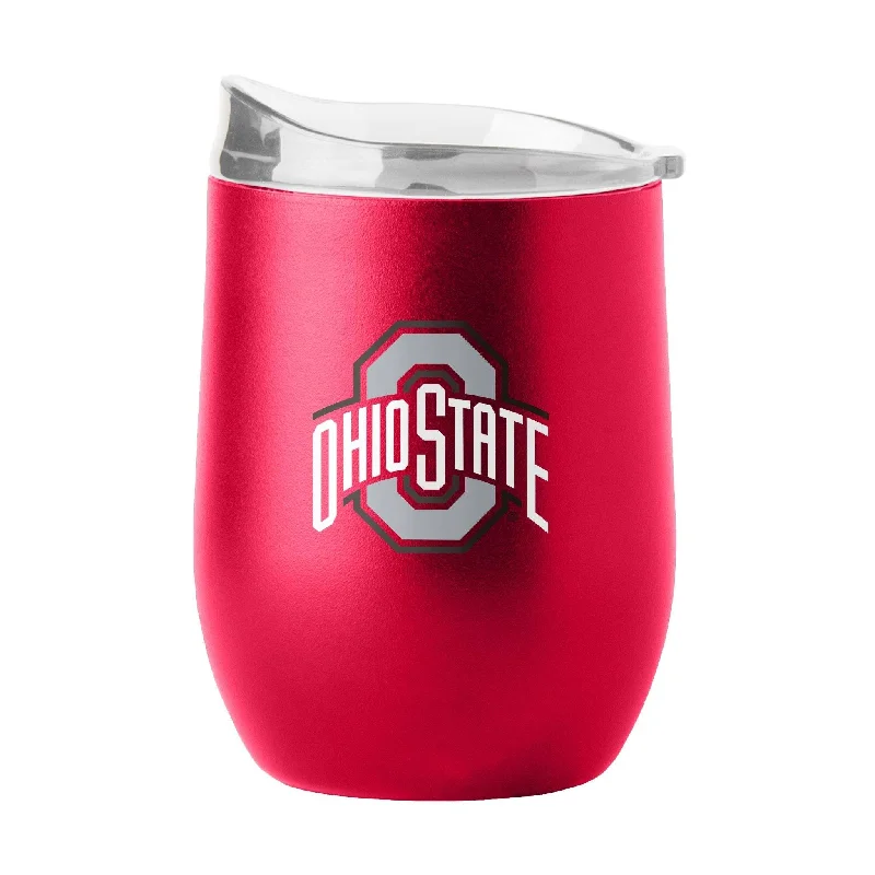 Ohio State 16oz Flipside Powder Coat Curved Beverage