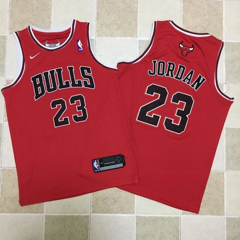 Bulls 23 Michael Jordan Red Youth Swingman Basketball Jersey