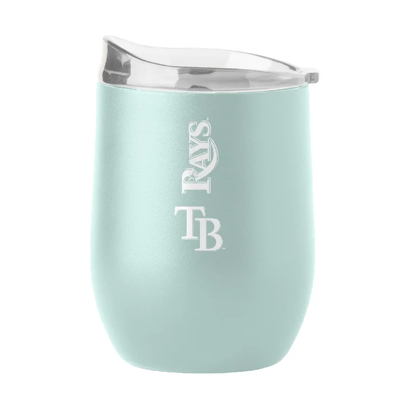 Tampa Bay Rays 16oz Vertical Powder Coat Curved Beverage