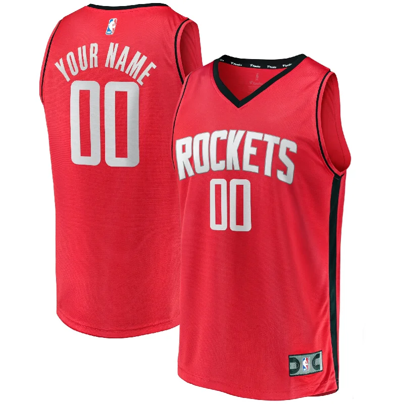 Houston Rockets Branded Youth Fast Break Custom Basketball Jersey - Icon Edition Red