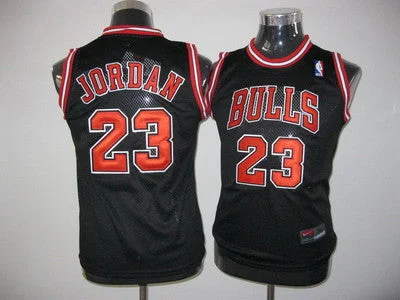 Chicago Bulls 23 Jordan Black Youth Basketball Jersey