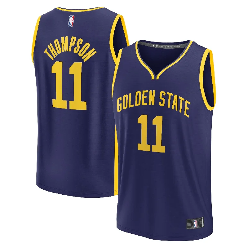 Klay Thompson Golden State Warriors Branded Youth Fast Break Player Basketball Jersey - Statement Edition - Navy