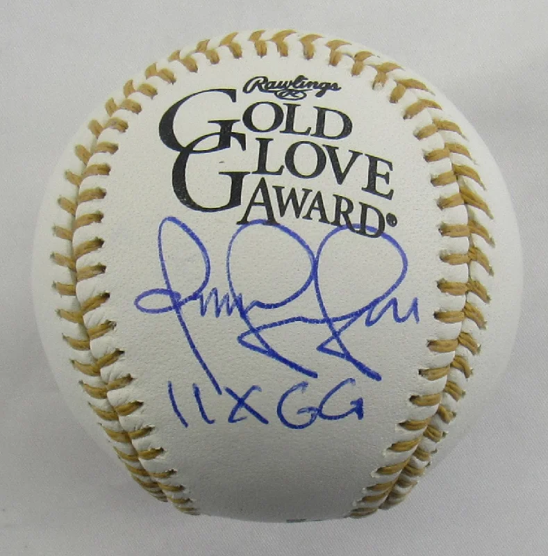 Omar Vizquel Signed Rawlings Gold Glove Baseball w/ Insc JSA Witness