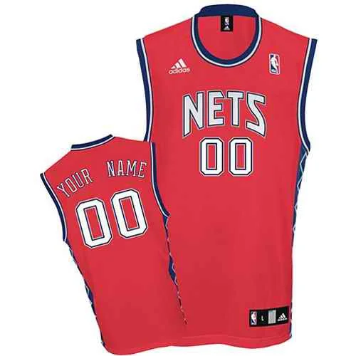 New Basketball Jersey Nets Youth Custom red round-neck Basketball Jersey