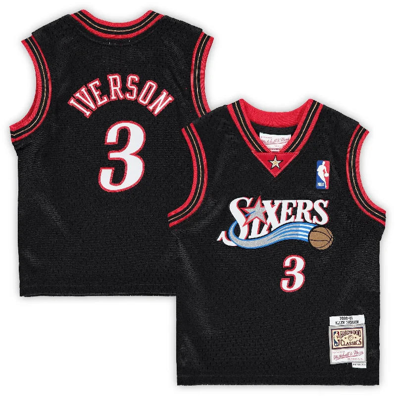 Allen Iverson Philadelphia 76ers Infant 2000/01 Hardwood Classics Retired Player Basketball Jersey - Black