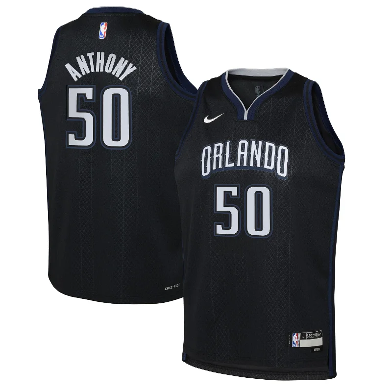 Cole Anthony Orlando Magic Youth 2022/23 Swingman Basketball Jersey - City Edition - Black