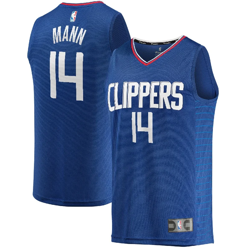 Terance Mann La Clippers Branded Youth Fast Break Player Basketball Jersey - Icon Edition - Royal