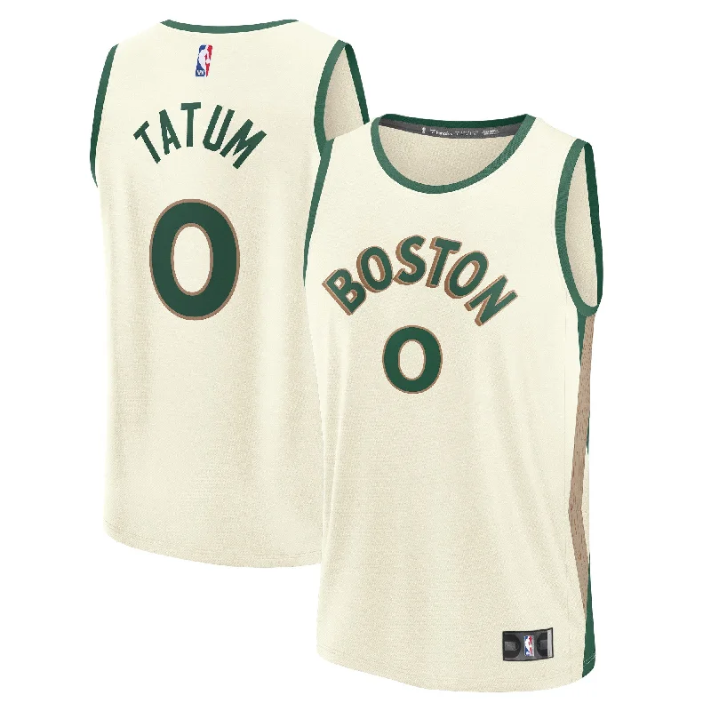 Jayson Tatum Boston Celtics Branded Youth 2023/24 Fast Break Basketball Jersey - White - City Edition