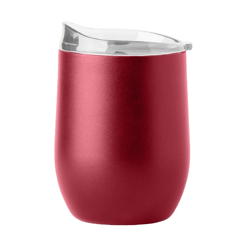 Plain Garnet 16oz Powder Coat Curved Beverage