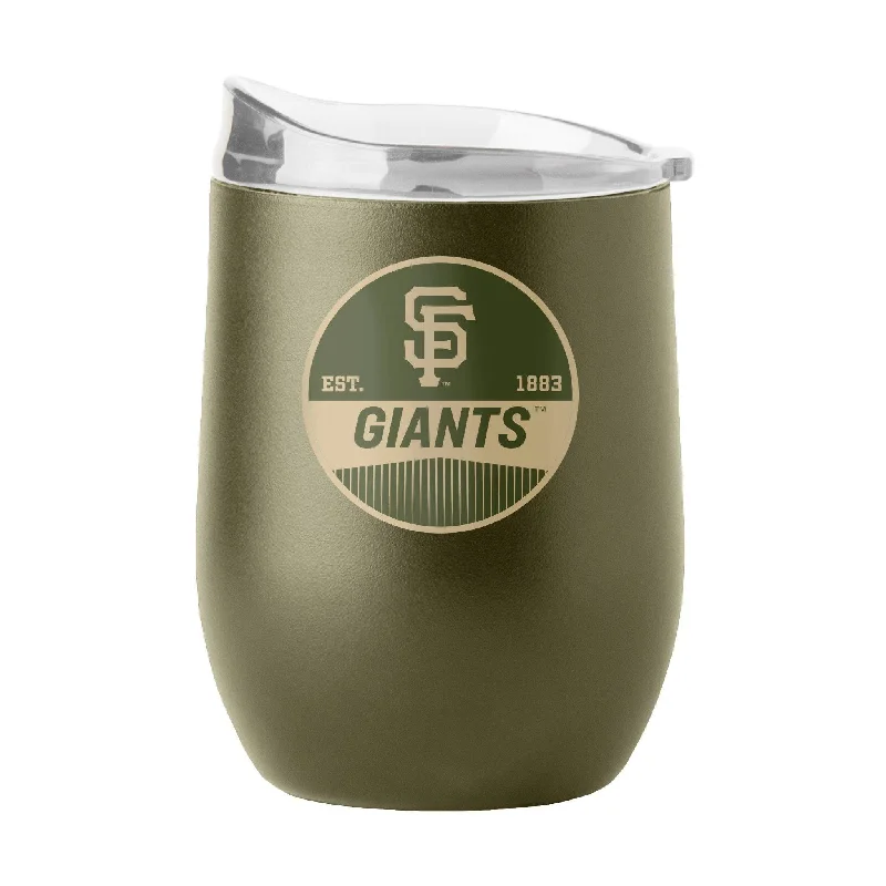 San Francisco Giants 16oz Badge Powder Coat Curved Beverage