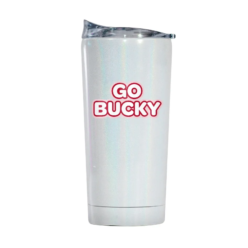 Wisconsin 20oz Bubble Iridescent Tumbler