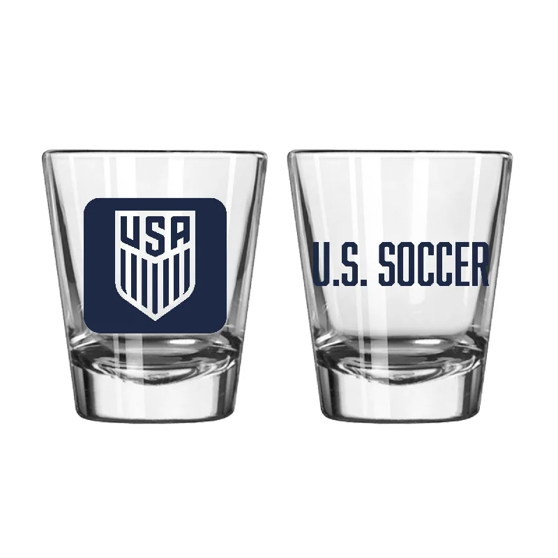 US Mens Soccer 2oz Flipside Shot Glass